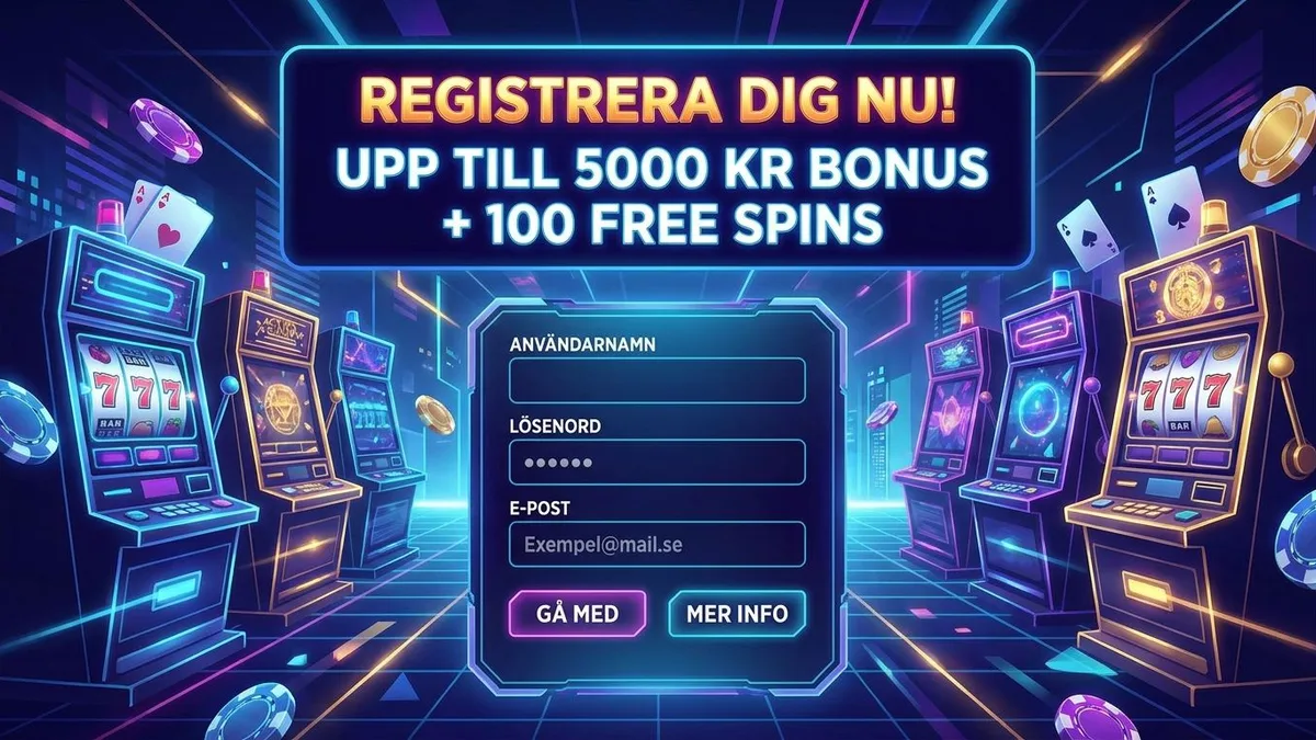 Registrera dig med bonus